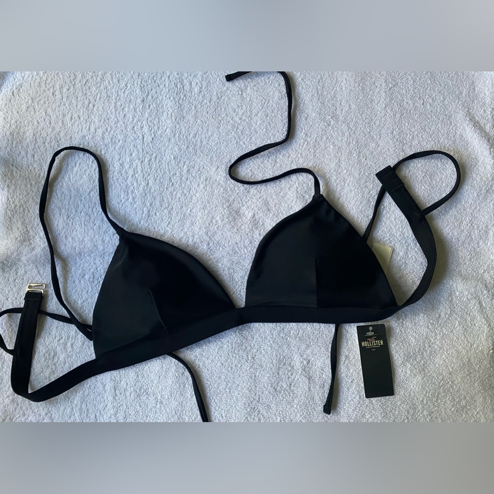 Hollister Black Triangle Bikini Top